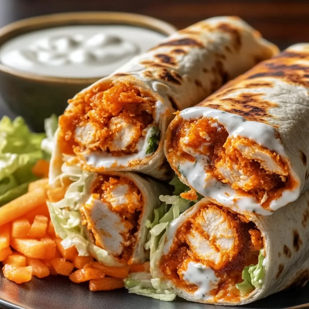 Crispy Buffalo Chicken Wraps With Ranch Recipe