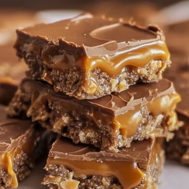 Delicious No-Bake Butterfinger Caramel Bars Recipe