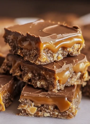 Delicious No-Bake Butterfinger Caramel Bars Recipe