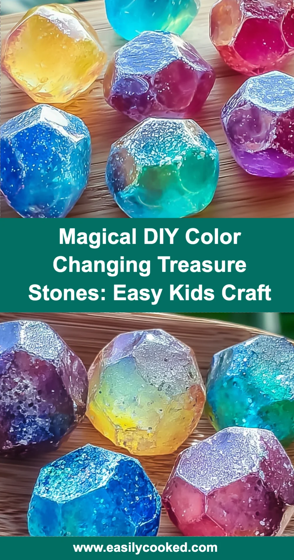 Magical DIY Color Changing Treasure Stones Recipe