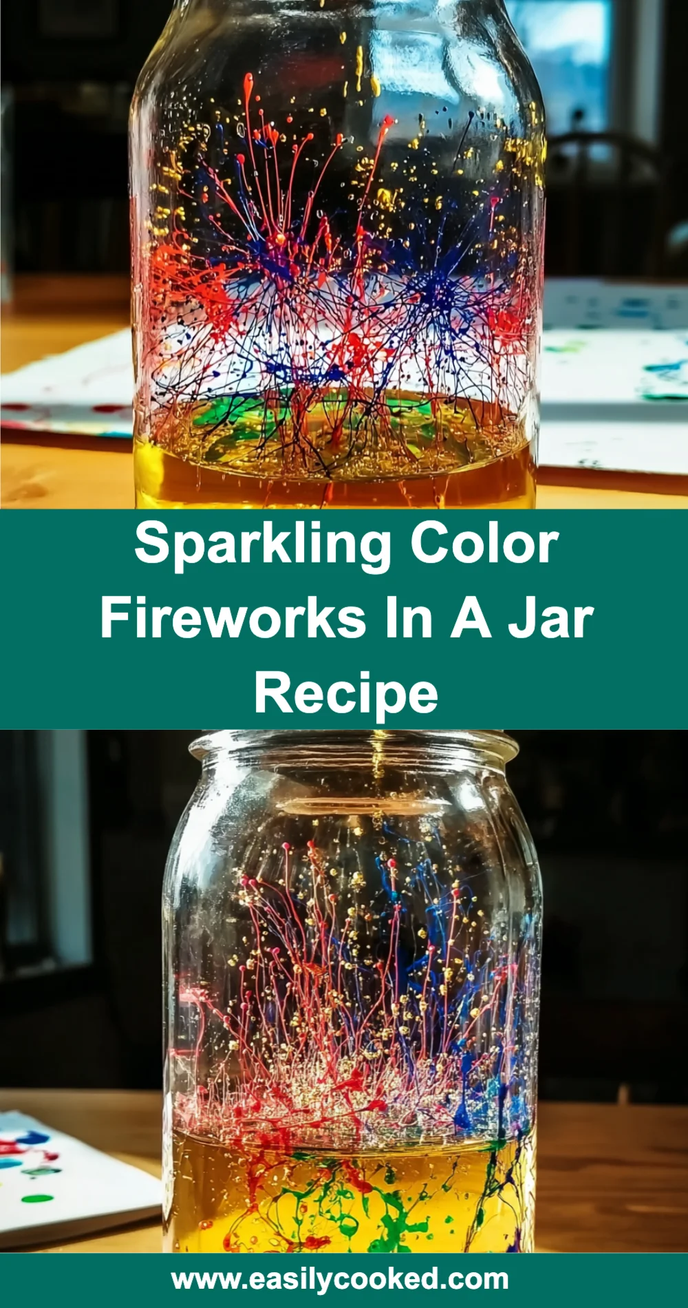 Sparkling Color Fireworks in a Jar Recipe: A Fun and Easy Project!